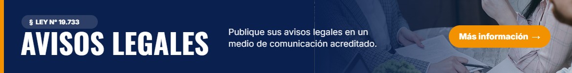 Avisos Legales - Golpe Digital, medio acreditado Ley 19.733